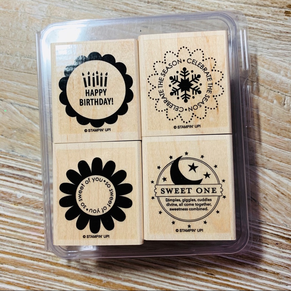 NIB Stampin Up So many Scallops stamps card making. Copy